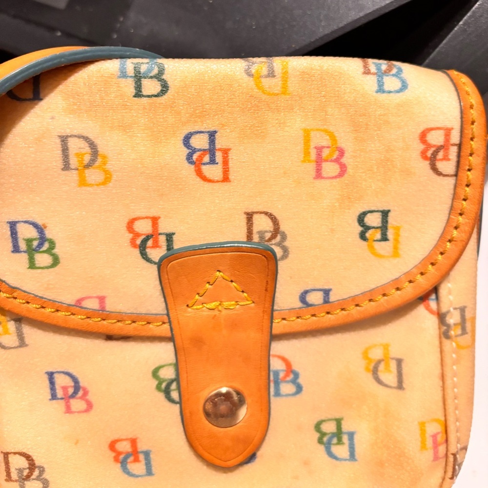 Dooney & Bourke Orange Shoulder Bag with Monogram